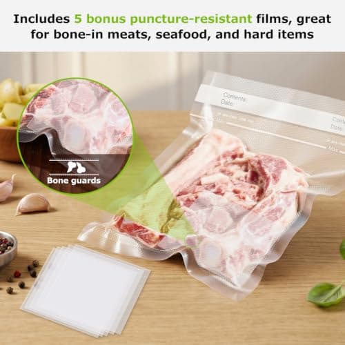 Bonsenkitchen Vacuum Food Sealer Bags, 20 x 30 cm, 100 Bags, VB3205 — view 6