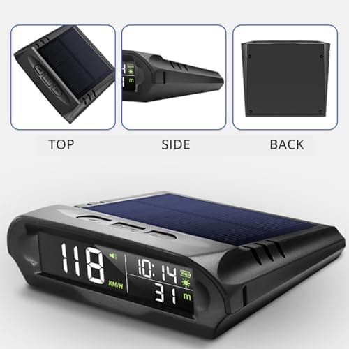 Beimus Car Head Up Display Solar Powered 1000mAh Battery Ideal for Daily Commute and Long Distance Travel Improves Road Night Driving Display — view 3