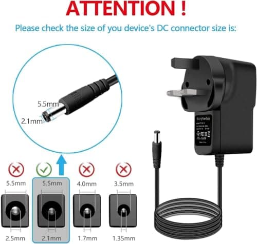 5V 2A Power Supply Adapter,Universal AC to DC Power Adapter 100-240V with 7 Tips DC Plug Adapters AC Charger for LED Strip Lights, Android, Router, TV Box, Speaker and Tablet more 5V Home Appliances — view 6
