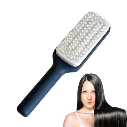 Anti-Static Hair Brush Rotating Handle Portable Anti-Static Easy Clean Comb — view 5