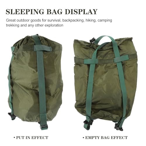 Gogogmee Camping Compression Bag Nylon Sleeping Bag Compression Bag Green — view 2