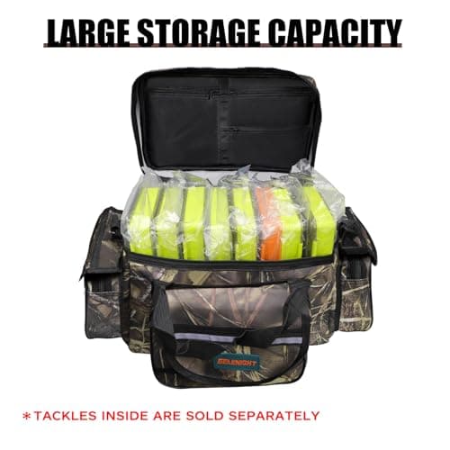 Seaknight Carp Fishing Bag SK003 Single Shoulder Sea Fishing Tackle Bags Holdall Camouflage Outdoor Carryall Bag Hiking Travel Pack 50CM*28CM*27CM — view 6