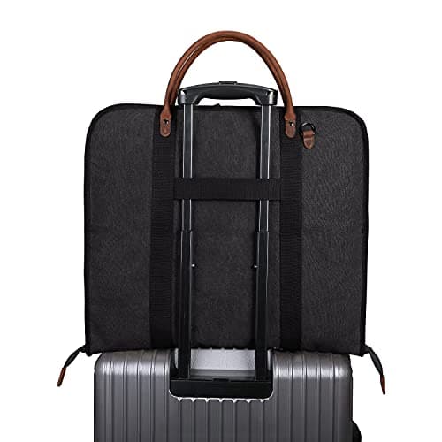 S-ZONE Suit Carry-on Garment Bag Suit Carrier for Men and Women Suit Bag for Travel or Business Trip with Adjustable Shoulder Strap — view 5