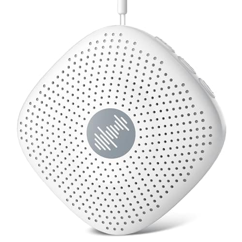 White Noise Machine Baby,Portable White Noise Machine for Adult,Sleep Timer 21 Soothing Sound Noise Canceling,USB Rechargeable,Compact Size for Home,Travel,Registry Gift