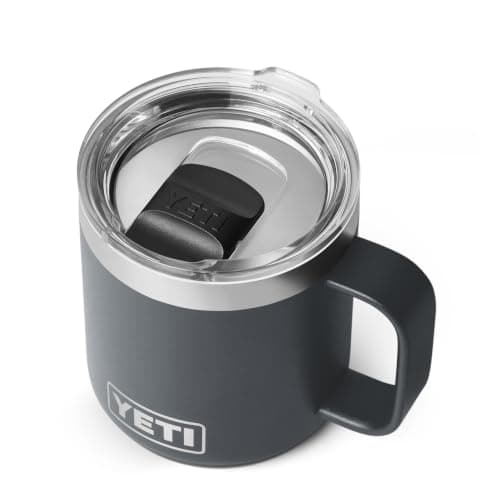 YETI Rambler 10 oz (295 ml) Stackable Coffee Mug, Charcoal