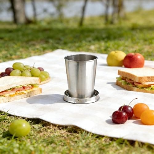 PHMING 2 Pack Collapsible Cup 150ml, Stainless Folding Cup — view 4