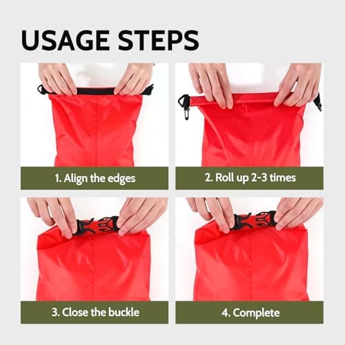 Houbobo 4 Pack Waterproof Dry Bags, 1.5L Lightweight Waterproof Dry Sacks — view 5