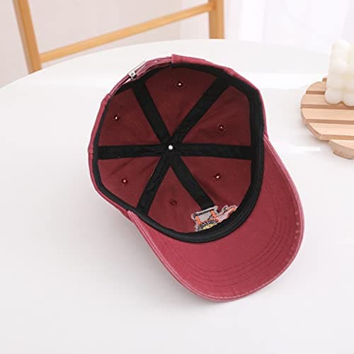 Toddler Boys Baseball Cap 𝐂artoon Excavator Tractors Cute Giraffe 𝗨𝗩 Adjustable Kids Sun 𝗣rotection Cap Mesh Breathable Wide Brim Sport Beach Outdoor Holiday Travel (C-Red, One Size) — view 3