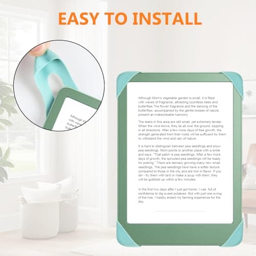 HoYiXi Universal Hand Strap for 6.8-7 lnch eReader,Compatible Kobo/PocketBook/Tolino/Sony/Paperwhite/Nook eReader，For 6.8" e-Reader with High Elasticity Secure Grip,Sky Blue — view 5