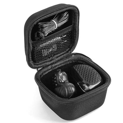 Linkidea Hard Shell Head Shaver Case, Protective Travel Storage Bag with Mesh Pocket, Compatible with Remington Balder Pro, Skull Shaver Pitbull Gold PRO Rotary Shavers (Black)