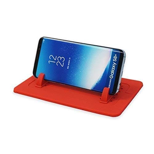 DreamLine Products Car Phone Holder Dashboard Mat - STANDARD Edition, Universal Mobile In Car Phone Mount For All Vehicles Cell Phones GPS, iPhone Plus 8 10 X, Samsung S9, HTC (RED) — view 4