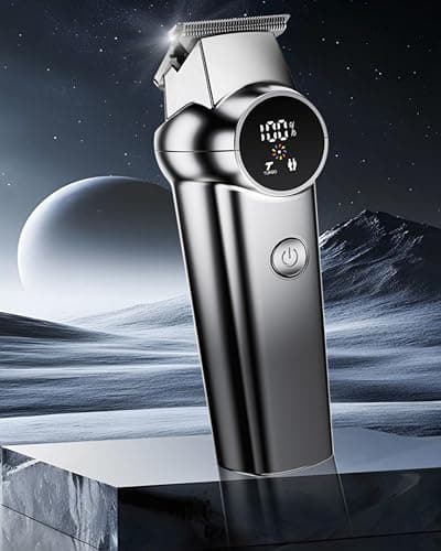 Professional Hair Clippers for Men – Cordless Hair Trimmer & Beard Shaver with LCD Display, Ceramic Titanium Blades, Long-Lasting Battery – Barber-Grade Grooming Kit — view 2