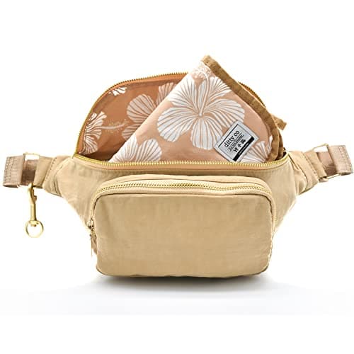Ditty Co. Small Diaper Bag,Portable Changing Pad,Crossbody Bags For Women,Baby Wipe Holder,Baby Travel Essentials,Pregnancy Must Haves,Fanny Packs For Women, Natural Tan, Small Diaper Bag