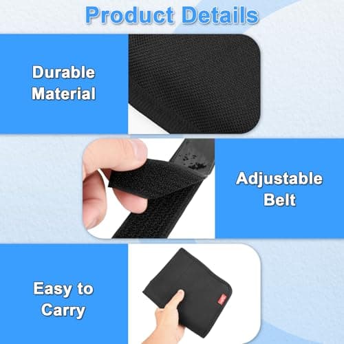 Airplane Seat Back Organizer & Storage, Airplane Tray Table Cover for Personal Items, Airline Seat Hanging Pockets Media Pouch,Reusable Travel Essentials, Fits Tablets, Cell Phone,Water Bottle (Black) — view 4