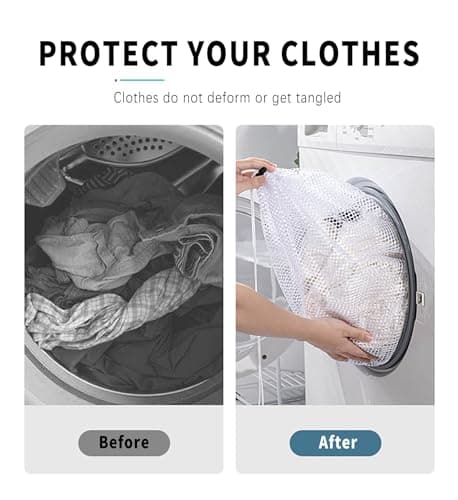 Dmjia 2 Pcs Net Laundry Bags 30 x 40 cm, Mesh Laundry Bags with Drawstring — view 4