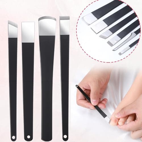 MBAIYO 6 Pack Ingrown Toenail Removal Kit, Professional Pedicure Tools for Ingrown Toenail Callus Shaver Corn Removers for Toes Stainless Steel Nail Knives Kit with Storage Box — view 5