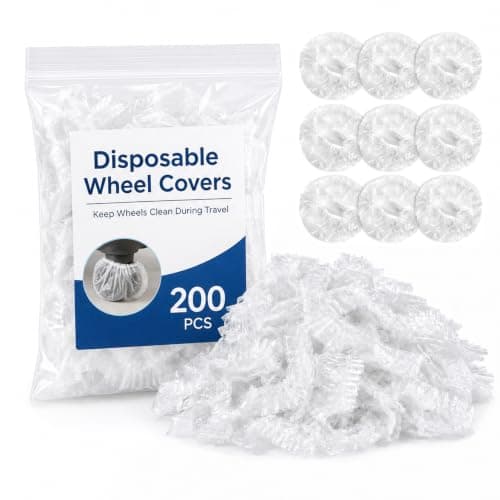 RAINFLOW Luggage Wheel Covers - 200 Pack Suitcase Wheel Covers