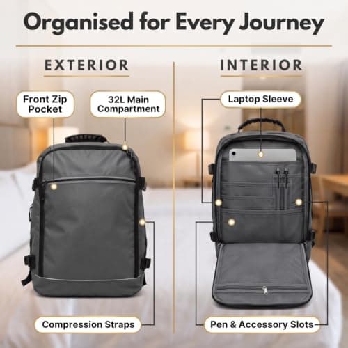 Easyjet Cabin Bag 45x36x20 Carry On Bag New Easyjet 45x36x20 - Grey — view 3