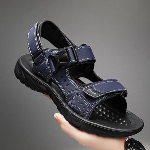 ZSIQOII Sandals for women UK Orthopaedic hiking Sandals Open toe adjustable Velcro Arch support memory foam sports shoes womens holiday sandals for Hiking Travel Blue 5 — view 6