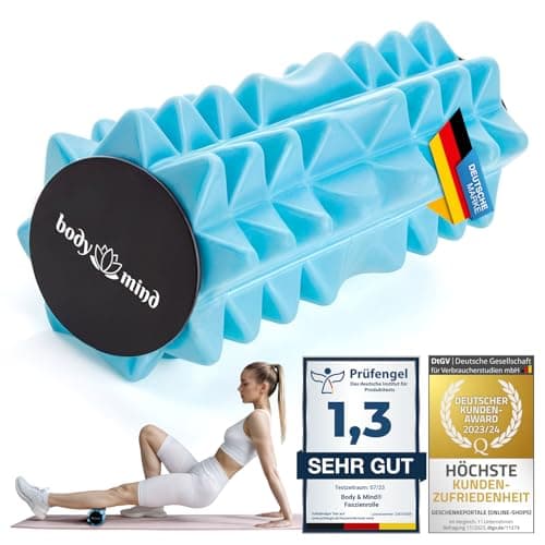 Body & Mind® Mini Fascia Roller - Targeted Massage Roll, 15 x 6 cm