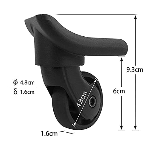 Zoofen Replacement Luggage Wheel Suitcase Repair Spinner Wheels Luggage Accessories (W149) — view 3