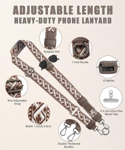 Elderoaki Phone lanyard With Wallet (Black) — view 3