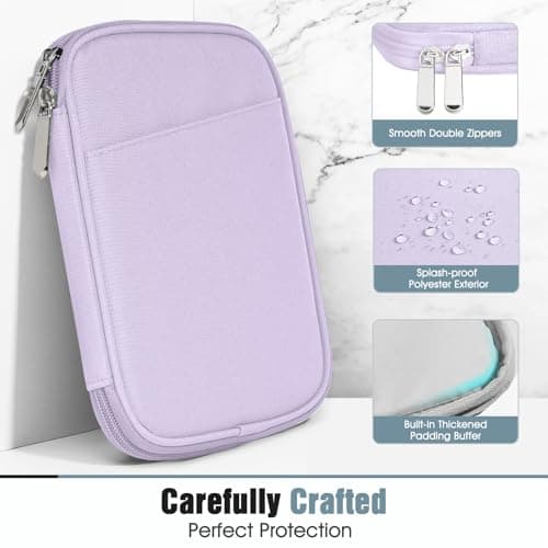 TiMOVO 6-7 Inch eReader Sleeve, Purple Lavender — view 4