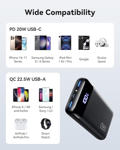 INIU Power Bank, 20000mAh 22.5W PD3.0 QC4.0 Fast Charging Portable Charger — view 5