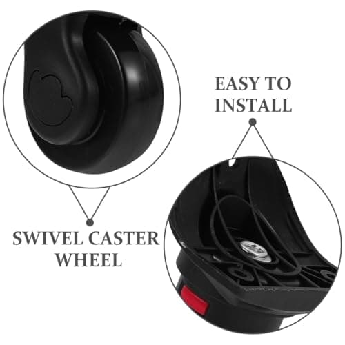 OATIPHO Luggage Replacement Wheels Pair with Durable Bearings Removable Universal Swivel Caster for Smooth Suitcase Mobility and Easy Travel Repair — view 5