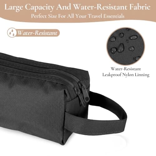 Elegaperma 2 Pcs Travel Toiletries Bag,Small Waterproof Small Wash Bag — view 3