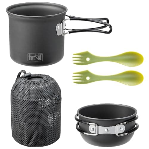 Trail Camping Cooking Set, 1-2 Person, 4 Piece