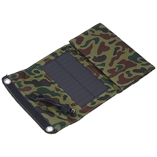 7W Solar Charger Camouflage High Efficiency USB 5.5V 1290MA Solar Panel Charger for Outdoor Travel Mobile Phone Computer — view 4