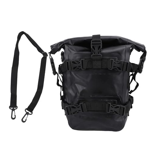 Sonew Motorcycle Saddle Bag with -Slip Design & Large Capacity Storage for and Street Bikes Orange (Black) — view 6