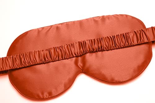 OWITER Blackout Sleeping Eye Mask Super Smooth Eye Cover for Sleeping (Orange) — view 4