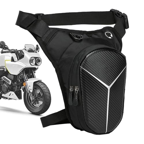 Motorcycle Leg Pocket - Waterproof Thigh Pocket with Adjustable Straps | Quick Release Storage | High Capacity PU EVA Travel Bag for Tour Commuting Outdoor Adventure Accessories