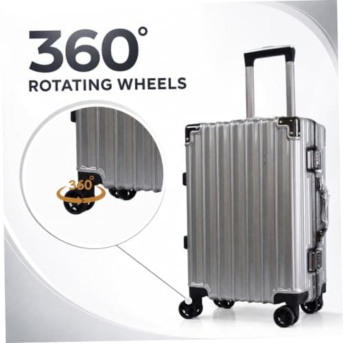 1 Pair Black Smooth Swivel Suitcase Replacement Wheels, Luggage Wheel Repair Kit for Travel Bags, Rolling Suitcase Casters — view 3