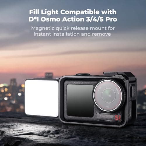 K&F CONCEPT Mini Fill Light Compatible with DJI Osmo Action 3/4/5 Pro — view 2