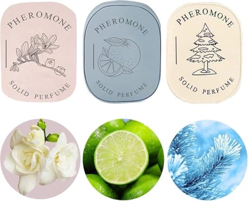 3PCS Solid Balm Sets Solid Perfume Fressia Lemon Cedar Solid Ointment Portable Pocket Balm Perfume Perfect for Travel Use Natural Fragrance Perfume for Men and Women