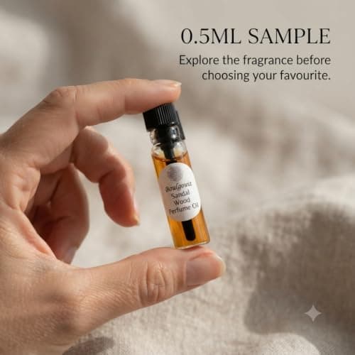Boulgouiz Perfume Oil Sample Fragrance for Men & Women 0.5ml, Sandal Wood — view 2