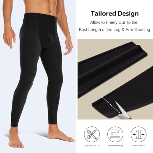 SIMIYA Thermal Underwear Mens Long Johns Fleece Lined Leggings — view 4