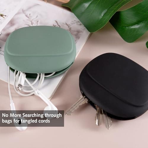 2pcs Waterproof Silicone Headphone Case, Earphones Organizer — view 3