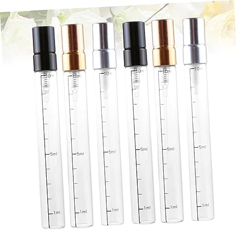 Healeved 6 Pack 10ml Glass Spray Bottle with Scale for Beauty Use — view 2