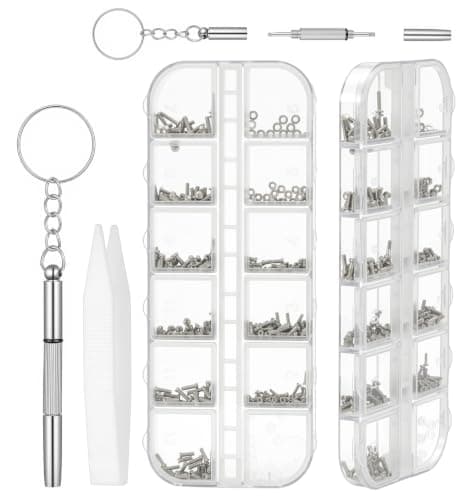 300Pcs Glasses Screws Repair Kit, Screws for Glasses Repair mit Screwdriver