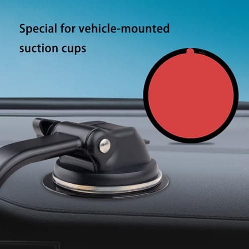 KieTeiiK Curved Dashboard Mounting Disc Set of 2 Enhanced Adhesive Phone Holder Base Suitable for Stable Car Mount Compatibility Nonslip Dashboard Phone Mount — view 2