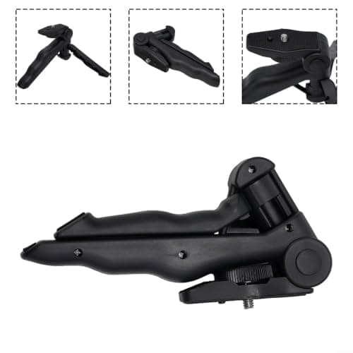 NbgrvB Portable Travel Tripod for Smartphone Black 16cm — view 4