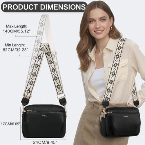 HILAEX Crossbody Bags for Women RFID Blocking & Anti-Theft Function — view 6
