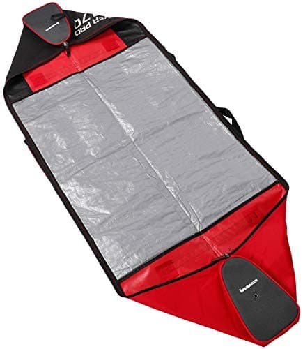 Ski Bag Carver Pro Brubaker Ski Bag – 5 Colours – 170 cm or 190 cm - Padded Ski Bag With Zip Fastener, black/red — view 2