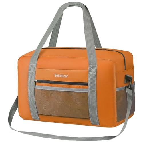 for Ryanair Airlines Cabin Bags 40x30x20 Underseat Holdall Travel Bag 20L Carry on Hand Luggage Weekend Bag with Shoulder Strap for Women and Men (Orange)