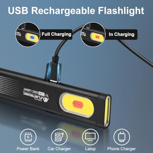 flintronic Mini Torch, USB C Rechargeable Small Torch, Black — view 4