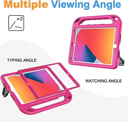Surom Case for iPad 9th/8th/7th Gen 2021/2020/2019 10.2 Inch, Rose — view 5